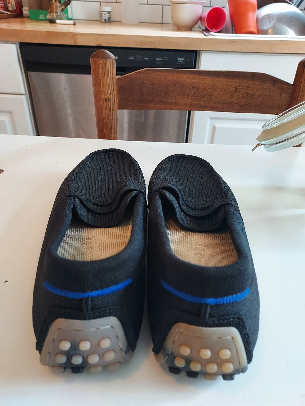 Women’s Black Slip-On Loafers - Picture 8 of 11